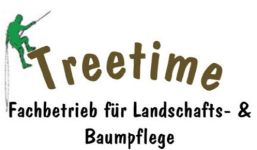 „Treetime – Fachbetrieb für Landschafts- & Baumpflege Inh: Thorben Richter“-Logo, zur Startseite